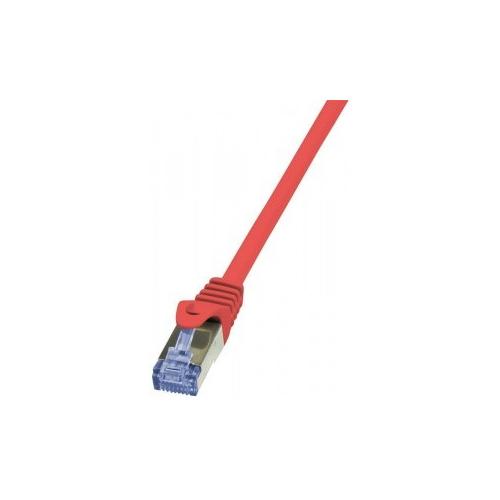 Patchcord Logilink, Cat6A, S/FTP, 0.5, Red