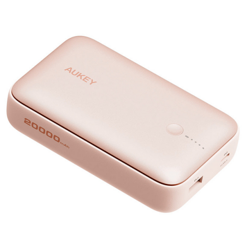 Baterie portabila AUKEY Spark Mini PB-Y57, 20000 mAh, 1 x USB-A, 1 x USB-C, Pink