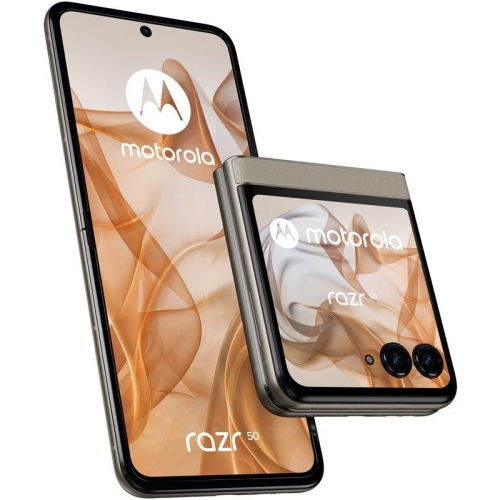 Telefon mobil Motorola Razr 50, 256GB, 8GB RAM, 5G, Beach Sand
