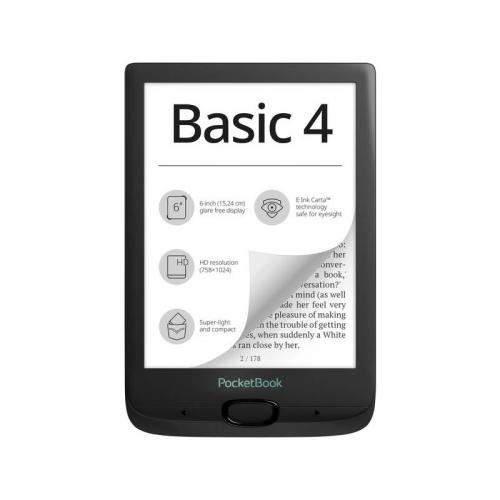 eBook Reader PocketBook Basic 4, 6inch, 8GB, Black