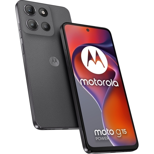 Telefon Mobil Motorola Moto G15 Power, Dual SIM, 256GB, 8GB RAM, 4G, Gravity Grey