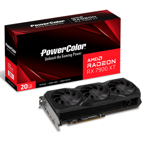 Placa video PowerColor AMD Radeon RX 7900 XT 20GB, GDDR6, 320bit
