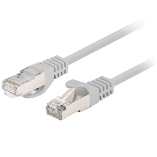 Patch Cord Lanberg PCF6-20CC-0100-S, F/UTP, Cat. 6, 1 m, Gray, 10 bucati