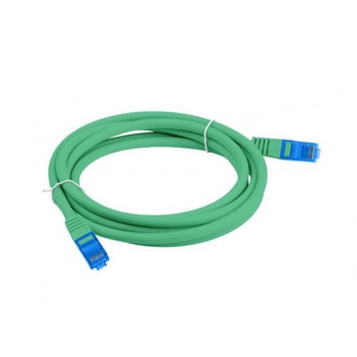 Patchcord Lanberg PCF6A-10CC-0050-G, Cat.6A, S/FTP, 0.5m, Green