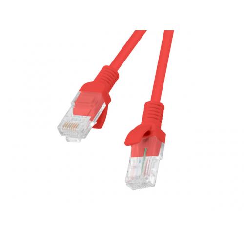Patchcord Lanberg PCU5-10CC-0050-R, Cat.5e, U/UTP, 0.5m, Red