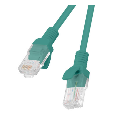 Patch Cord Lanberg PCU5-20CC-0025-G, U/UTP, Cat. 5e, 0.25 m, Green, 10 bucati