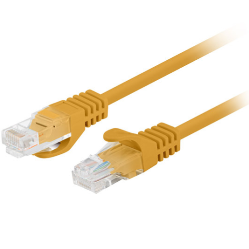 Patch Cord Lanberg PCU5-20CC-0100-O, U/UTP, Cat. 5e, 1 m, Orange, 10 bucati