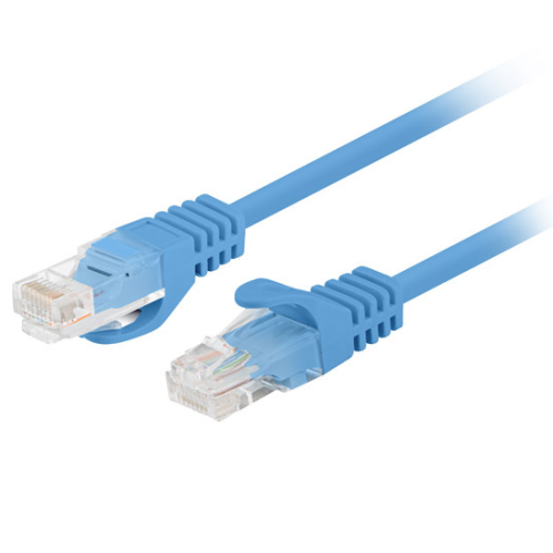 Patch Cord Lanberg PCU5-20CC-0150-B, U/UTP, Cat. 5e, 1.5 m, Blue, 10 bucati