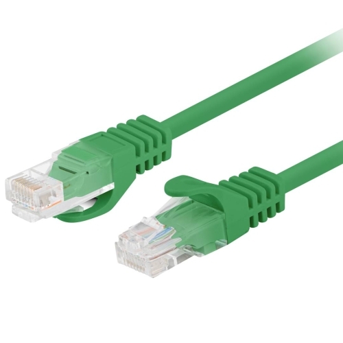 Patch Cord Lanberg PCU5-20CC-0150-G, U/UTP, Cat. 5e, 1.5 m, Green, 10 bucati