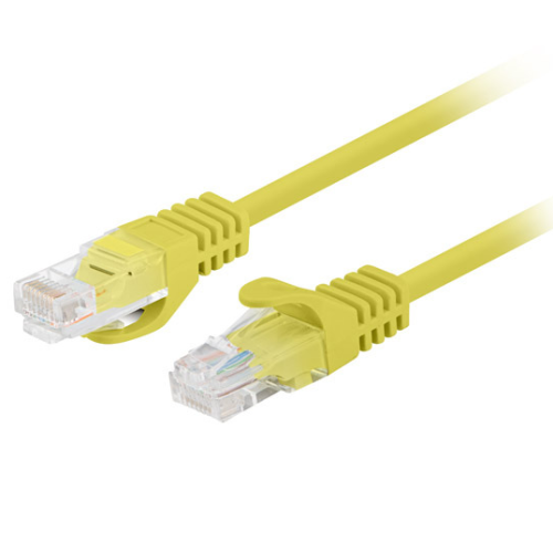 Patch Cord Lanberg PCU5-20CC-0150-Y, U/UTP, Cat. 5e, 1.5 m, Yellow, 10 bucati