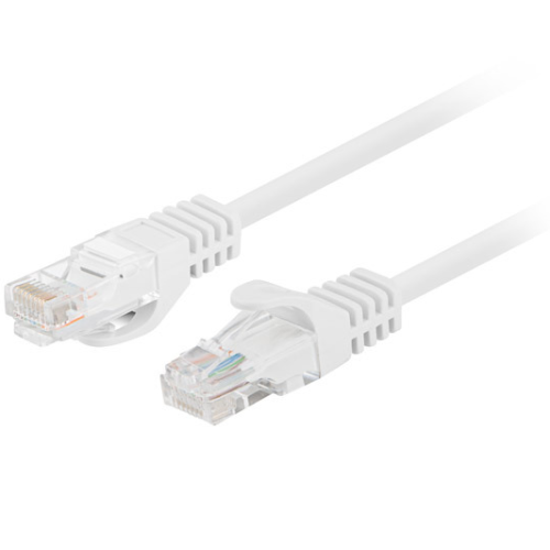 Patch Cord Lanberg PCU6-20CC-0200-W, U/UTP, Cat. 6, 2 m, White, 10 bucati
