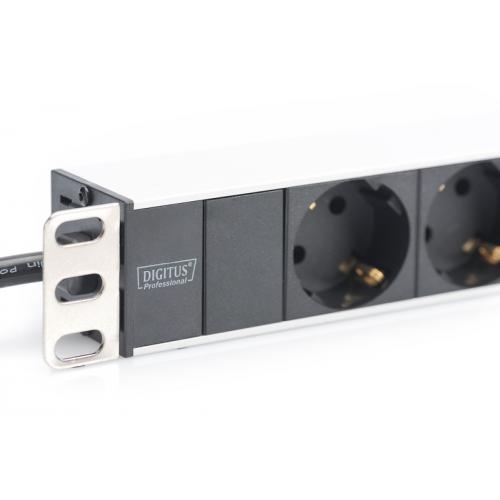 PDU Digitus DN-95401, 8x Schuko, Black-Silver