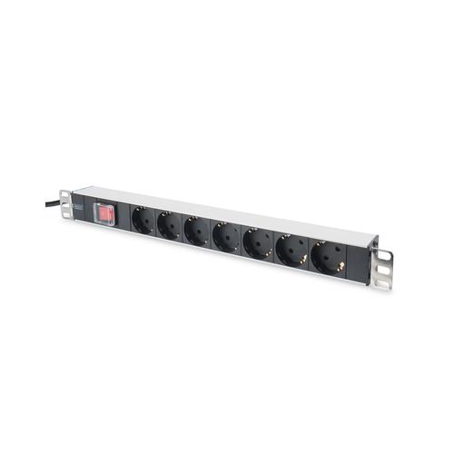 PDU Digitus DN-95402, 7x Schuko, Black-Silver