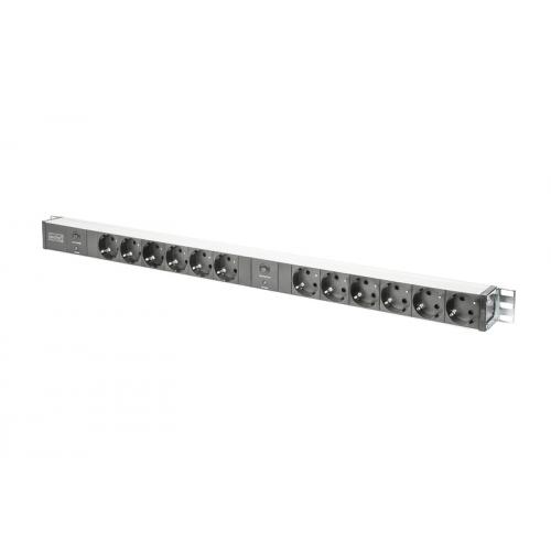 PDU Digitus DN-95405, 12x Schuko , Black