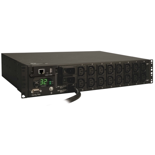 PDU Tripp Lite by Eaton Switched PDUMH32HVNET, 16x C13, Black