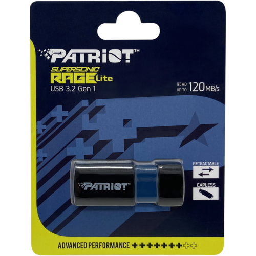 Stick memorie Patriot Supersonic Rage Lite 1TB, USB 3.2 Gen 1, Black