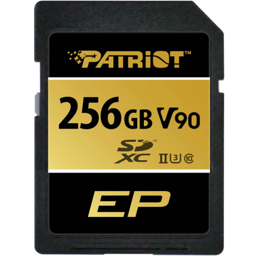 Memory Card MicroSDXC Patriot EP 256GB, Class 10, UHS-II U3, V90