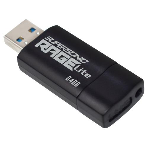 Stick memorie Patriot Supersonic Rage Lite 64GB, USB3.0, Black