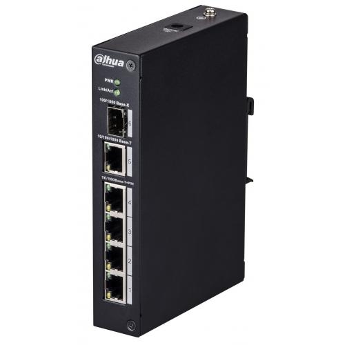 Switch Dahua PFS3106-4P-60, 4 porturi, PoE