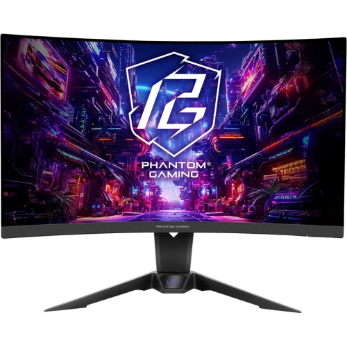 Monitor LED Curbat ASRock Phantom Gaming PG27QRT2A, 27inch, 2560x1440, 1ms, Black