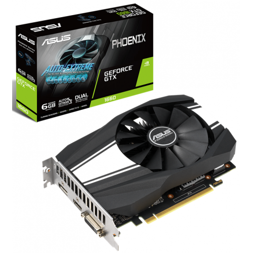 Placa video ASUS GeForce GTX 1660 Phoenix O6G, 6GB GDDR5, 192-bit