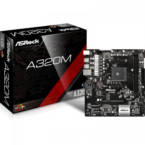 Placa de baza ASRock A320M, Socket AM4