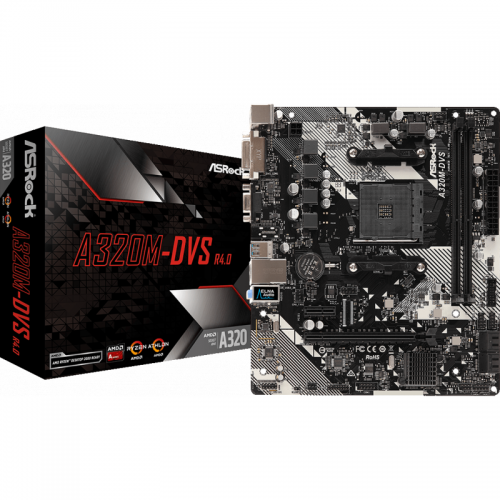 Placa de baza ASRock A320M-DVS R4.0, Socket AM4