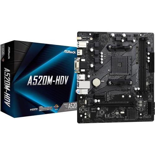 Placa de baza ASRock A520M-HDV, Socket AM4