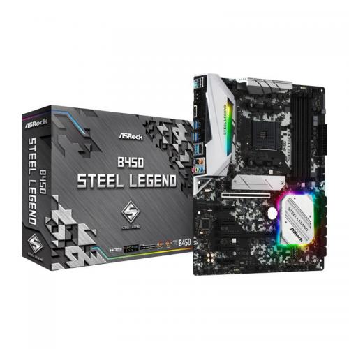 Placa de baza ASRock B450 Steel Legend, Socket AM4