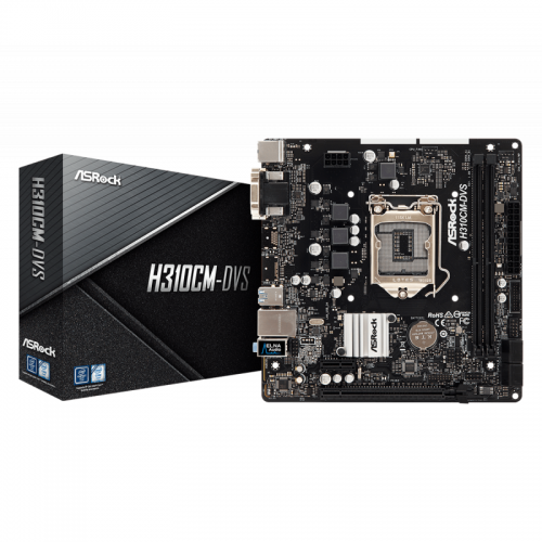 Placa de baza ASRock H310CM-DVS, Socket 1151