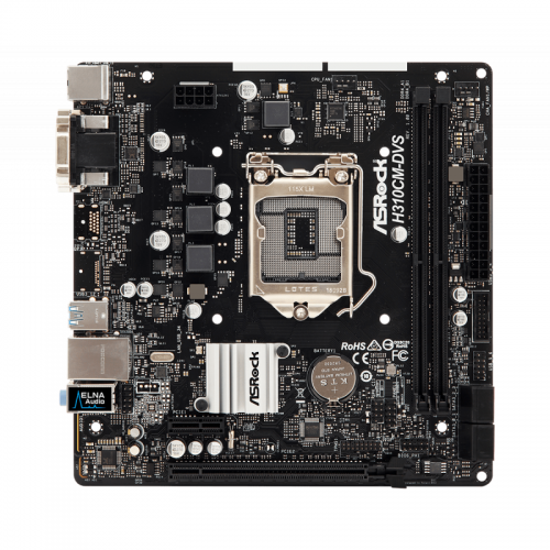 Placa de baza ASRock H310CM-DVS, Intel H310, Socket 1151 v2, mATX