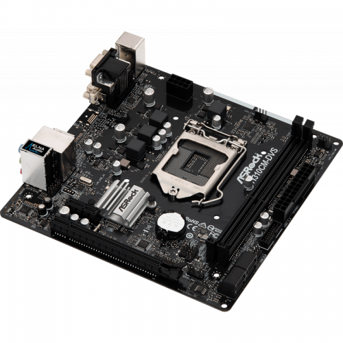 Placa de baza ASRock H310CM-DVS, Intel H310, Socket 1151 v2, mATX