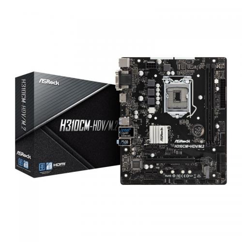 Placa de baza ASRock H310CM-HDV/M.2, Socket 1151