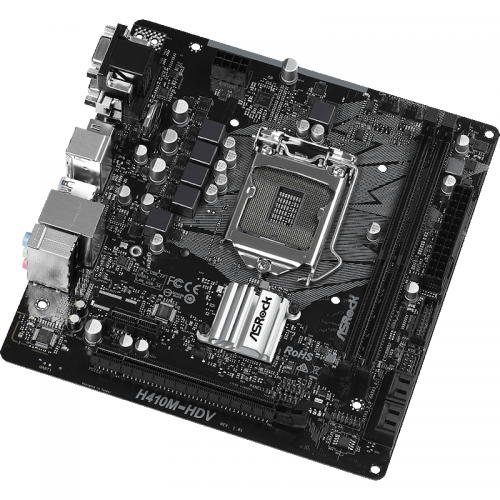 Placa de baza ASRock H410M-HDV, Intel H410, socket 1200, mATX