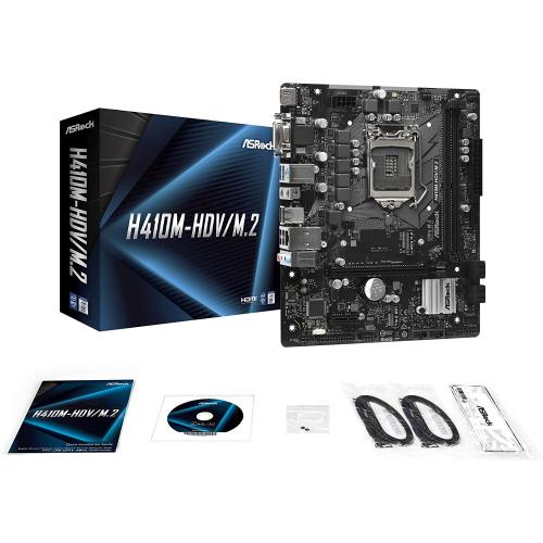 Placa de baza ASRock H410M-HDV/M.2, Intel H410, socket 1200, mATX