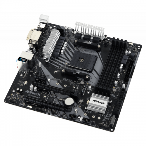 Placa de baza ASRock PRO4-F, AMD B450, Socket AM4, mATX