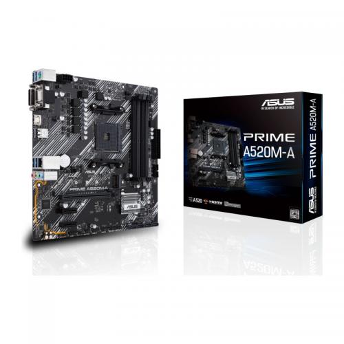 Placa de baza Asus PRIME A520M-A, Socket AM4