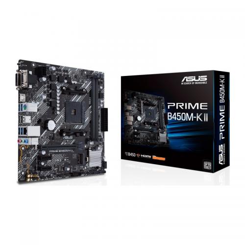 Placa de baza Asus PRIME B450M-K II, Socket AM4