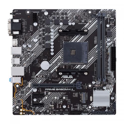 Placa de baza ASUS PRIME B450M-K II, AMD B450, socket AM4, mATX