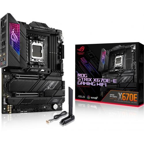 Placa de baza ASUS ROG STRIX X670E-E GAMING WIFI, AMD X670, socket AM5, ATX - RESIGILAT