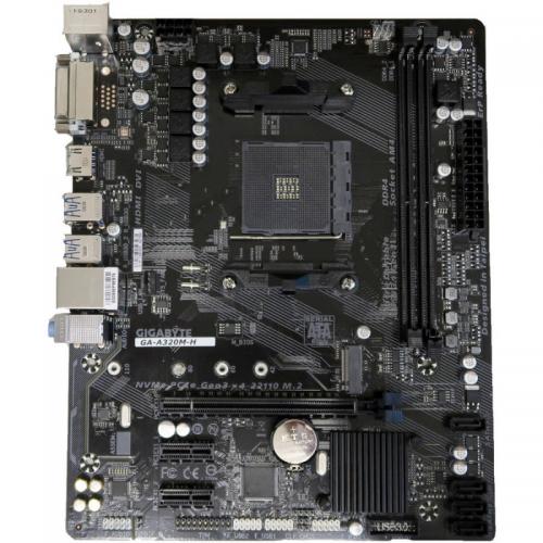 Placa de baza GIGABYTE A320M-H, AMD A320, Socket AM4, mATX