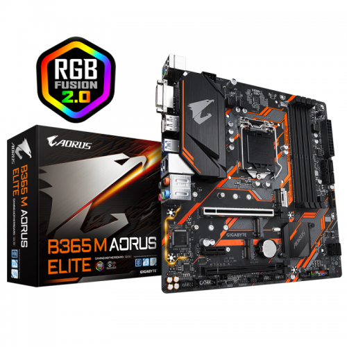 Placa de baza GIGABYTE AORUS B365 M ELITE, Intel B365, Socket 1151 v2, mATX