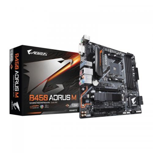 Placa de baza Gigabyte B450 AORUS M, Socket AM4