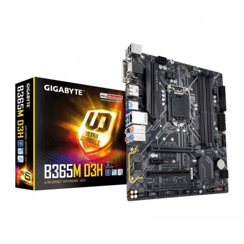 Placa de baza GIGABYTE B365M D3H, Intel B365, Socket 1151 v2, mATX