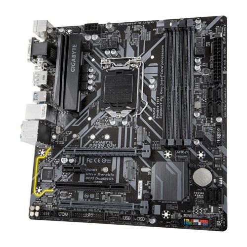 Placa de baza GIGABYTE B365M D3H, Intel B365, Socket 1151 v2, mATX