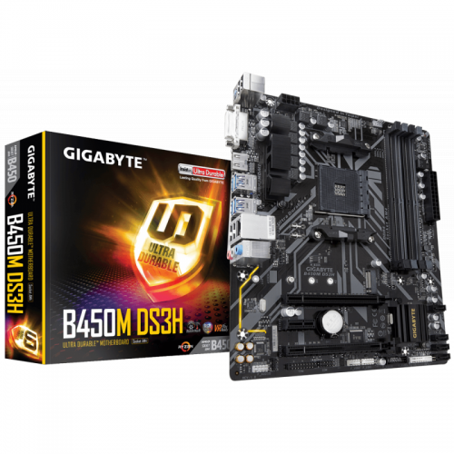 Placa de baza Gigabyte B450M DS3H, Socket AM4