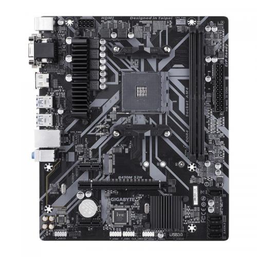 Placa de baza GIGABYTE B450M S2H, AMD B450, Socket AM4, mATX