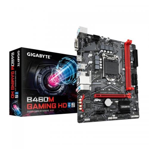 Placa de baza GIGABYTE B460M Gaming HD, Intel B460, Socket 1200, mATX