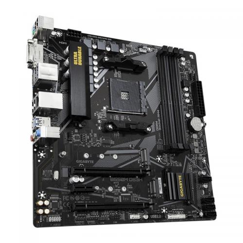 Placa de baza GIGABYTE B550M DS3H, AMD B550, socket AM4, mATX