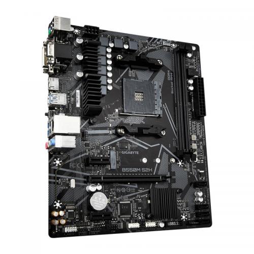 Placa de baza GIGABYTE B550M S2H, AMD B550, socket AM4, mATX